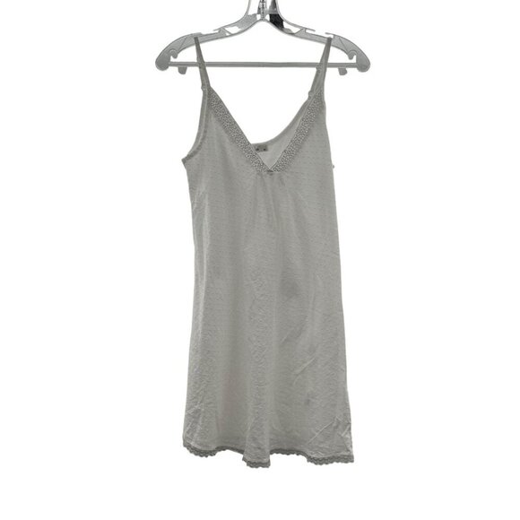 Jua Women's Dotted Swiss Sleeveless Mini Dress White Size Medium Sheer - Picture 1 of 9